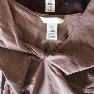 NWOT H&M Glittery Twist Top Detail (Set of 2)